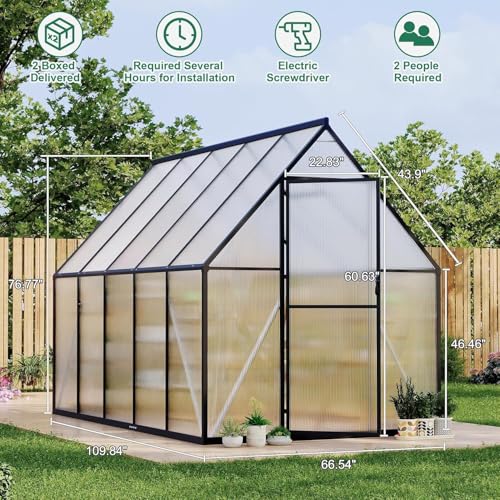 Greenhouse 6x9 FT Aluminum (6x9 FT)