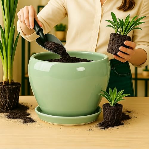 10 Inch Plant Pot (Mint Green / 10 Inch)