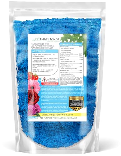 20-20-20 Water-Soluble Fertilizer – Powder for Liquid Plant Food for Indoor & Outdoor Plants, Orchids, Vegetables, Lawns, Flowers – 20 20 20 Fertilizer (20 QUARTS) (20 quarts / 20-20-20 Water-Soluble Fertilizer)