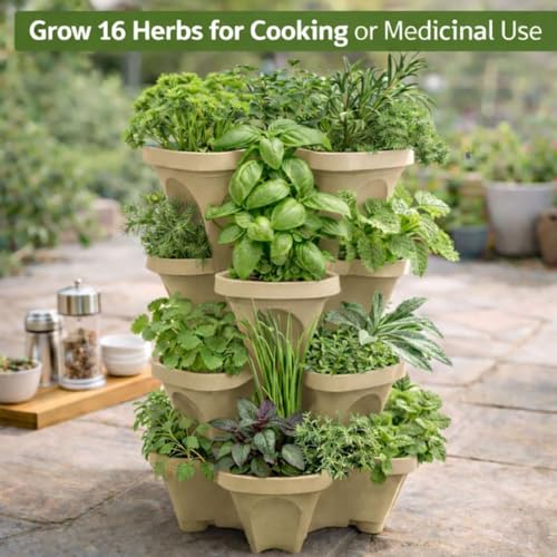 Stackable Vertical Planter Tower (4 Count)