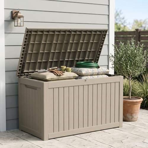 Outdoor Storage Box (Grey / 270 Gallon 3.1 XXL)