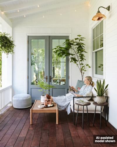 Plant Stand Indoor 2 Pack (Grey Wood / 20"&20")