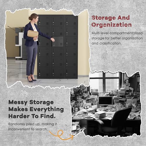 Employees Lockers (Black / 6 Doors)