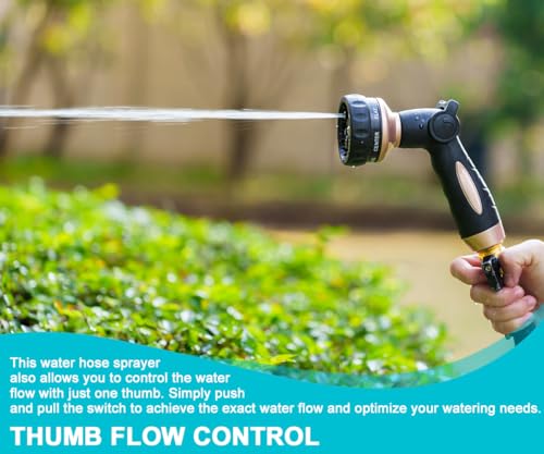 Garden Hose Nozzle 100% Heavy Duty (Dial Modelling / Rose Gold)