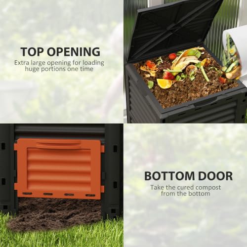 Garden Compost Bin (Orange)