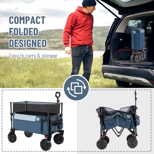 Foldable Wagon 350L Extendable Height (Navy / 350L)