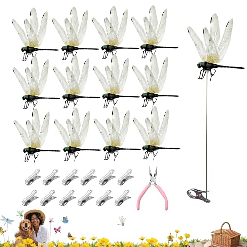 12pcs Black Dragonfly Clip (12pcs-black)