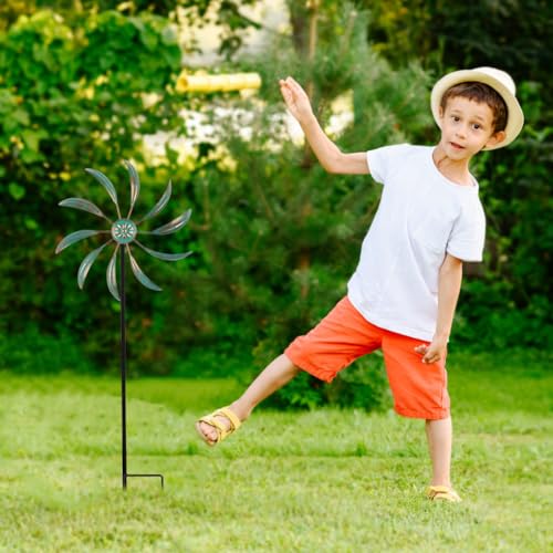 2Pack Wind Spinners Outdoor (Small-green-a-2)