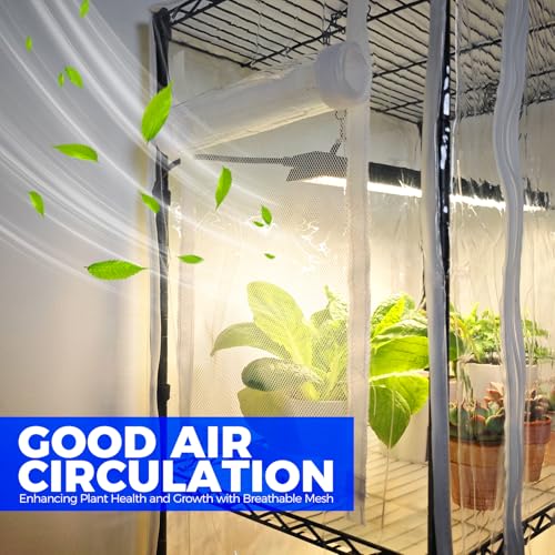 CX91Z Indoor Greenhouse with Grow Lights 5 (Yellow-CX91Z / 23.6x13.8x59IN w/ Tent)