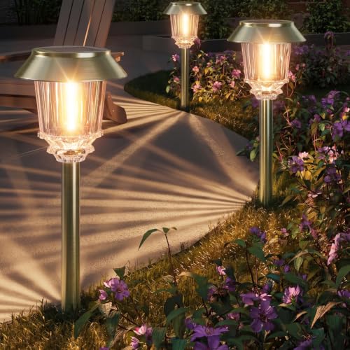Solar Pathway Lights Outdoor (Bronze / 4 Packs)