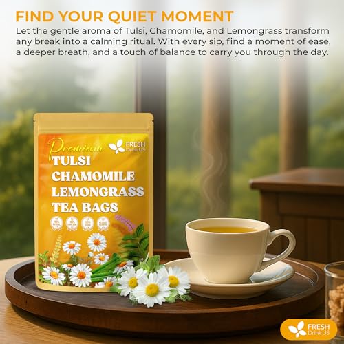 135 Bags Tulsi Chamomile Lemongrass Tea (135 Tea Bags)