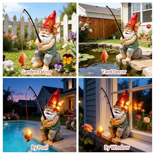 Solar Garden Gnome Statues (Gnome)