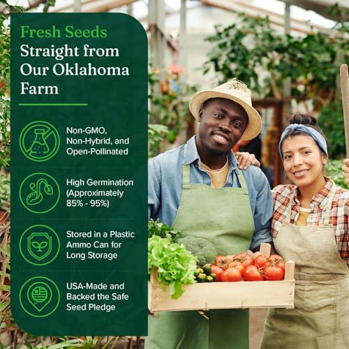 Grow Healthy Non GMO Food Seed Vault (135 Variety)