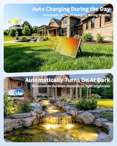 Warm White Solar Pond Lights (3 Warm White Lights-Solar Powered)