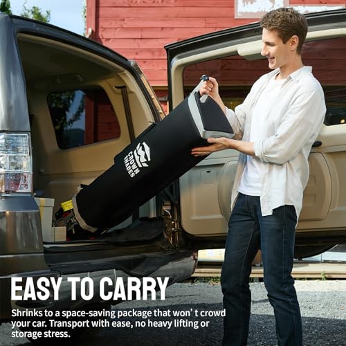 10x10 Pop up Canopy Tent with 2 Half Sidewalls (Black)