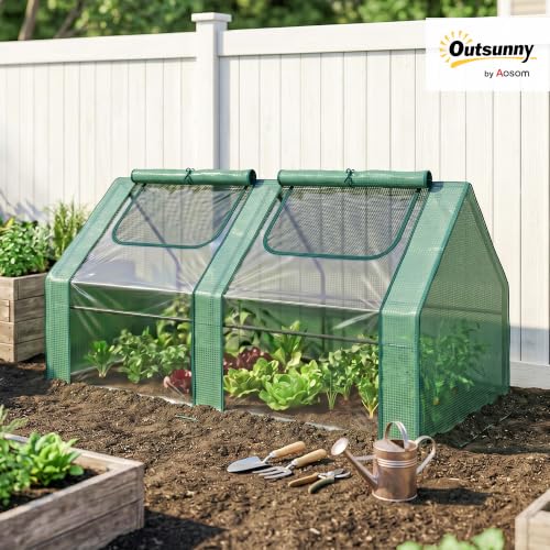 6' x 3' x 3' Portable Greenhouse with 2 PE (Green / 6' x 3' x 3')