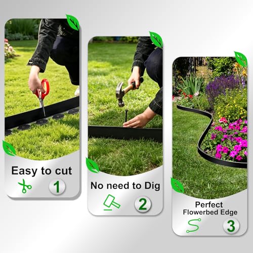 3 Inch x 100FT Garden Edging Border (3IN x 100FT)