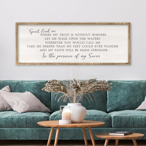 Spirit Lead Me Wall Art (32"L x 12"W / Spirit Lead Me (Wood))