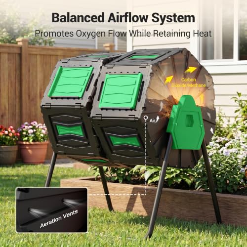 Composter Tumbler Outdoor (Green)