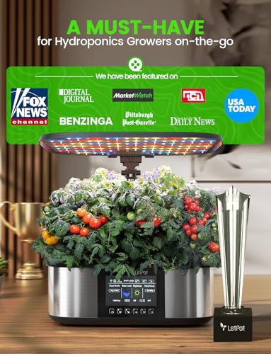 LPH-Max 21-Pod Hydroponic Growing System Kits, Smart Indoor Garden with APP & WiFi Control, Auto Watering & Nutrient Supply, 36W Full Spectrum LED Grow Light, 7.5L Tank, Up to 30" Height (21 Pods)