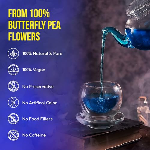 Premium 150 Butterfly Pea Flower Tea Bags (150 Tea Bags)