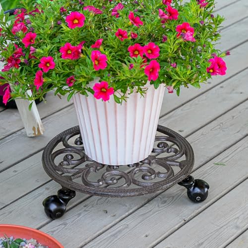 Heavy Duty Cast Iron Plant Caddy