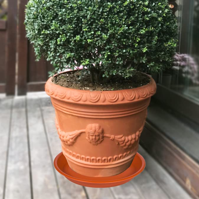 Plant Saucer Pot Tray 16 inch (16" - 4 Pack / Terracotta)