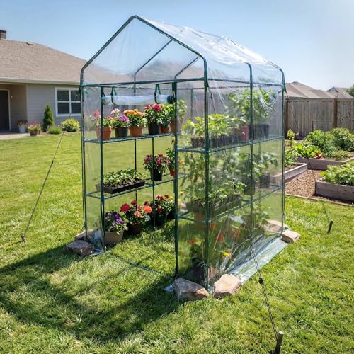 Walk in Greenhouse (Clear / 4.5x4.5x6.4 ft)