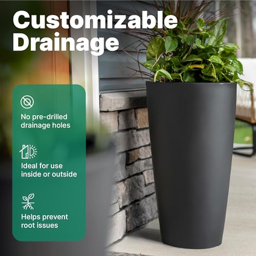 Tremont Tall Round Tapered Planter 2 (2 Count)