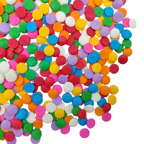 Rainbow Round Sprinkles (Confetti Sprinkles)