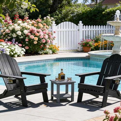 Adirondack Outdoor Side Table (Grey)