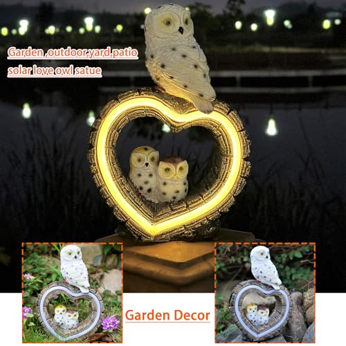 Solar Garden Lights (White Owl)