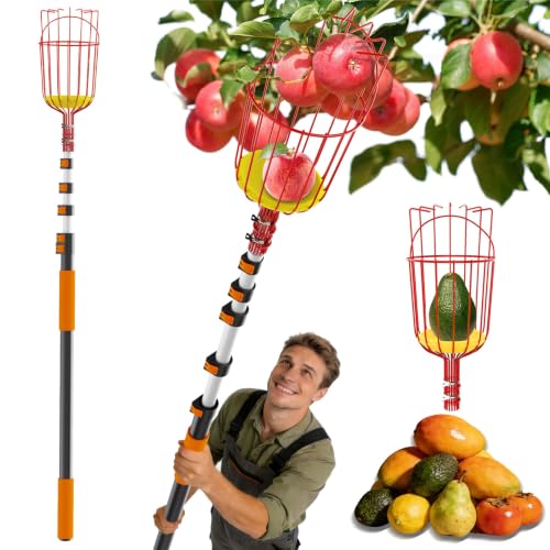 30ft High Reach Fruit Picker with Basket Telescoping (24FT)