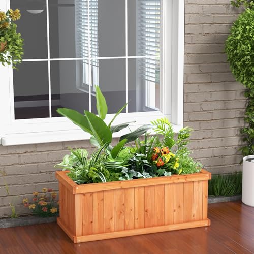 Raised Garden Bed Set of 2 (Orange / 31"x14"x12")