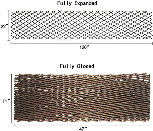 Lattice Fence Expandable Plant Climbing Lattices Trellis Fence (2 Count)
