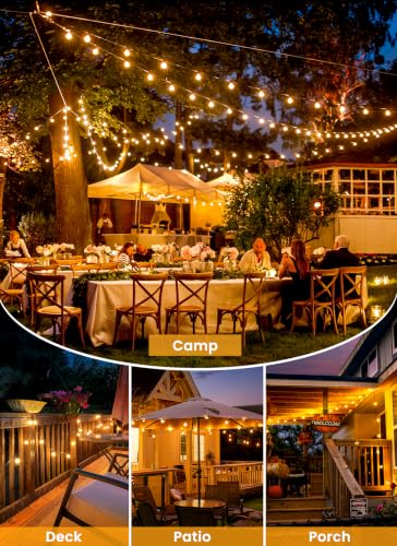 38FT 16LED Solar String Lights Outdoor with Remote & USB Port (38 Foot)