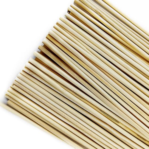 100PCS 18" Bamboo Plant Stakes with 100PCS 4" Green Garden Ties (100 Count)
