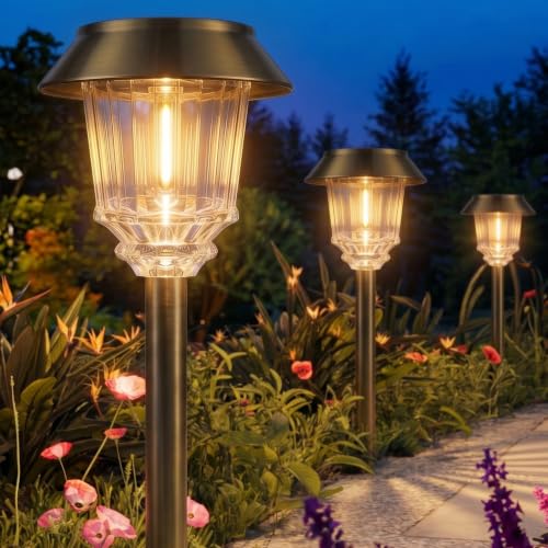 Solar Pathway Lights Outdoor (Bronze / 4 Packs)