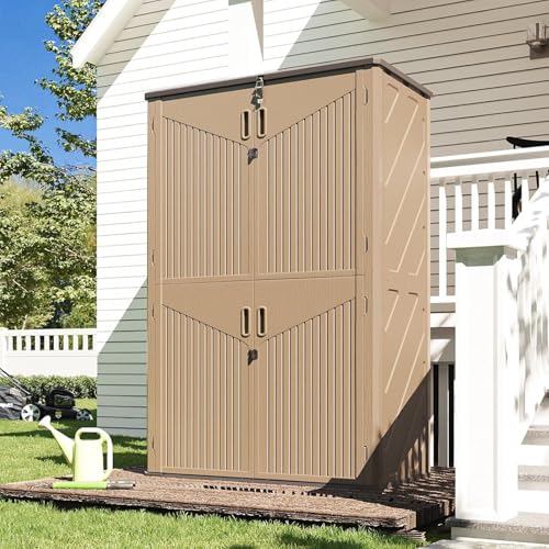 Outdoor Storage Shed (Brown / 64 Cu.Ft)