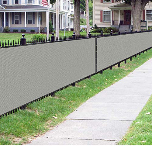 4 ft x 50 ft Privacy Screen Fence Heavy Duty Fence Cover Grey (4 ft X 50 ft / Gray)