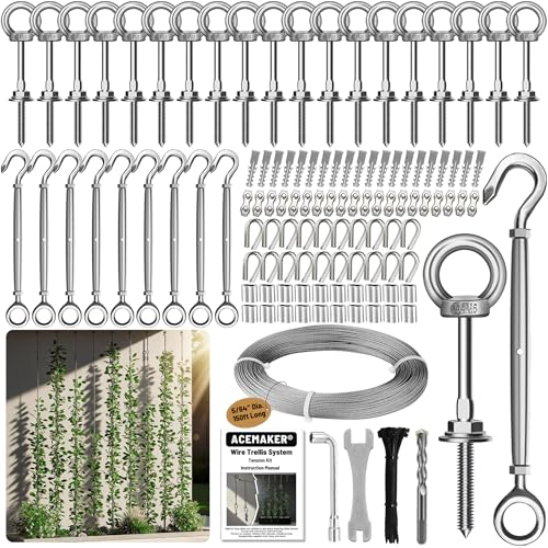 Tensioned Wall Wire Trellis Kit (30 Sets)