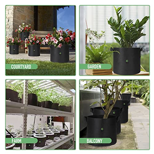 5 Pack Grow Bags 10 Gallon (5 Count)