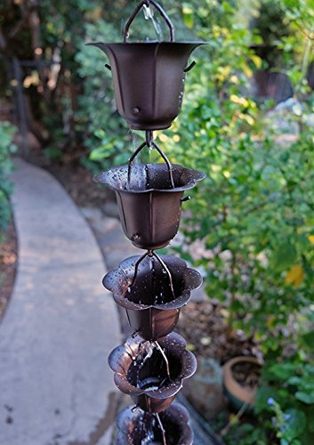 Flower Cups Rain Chain