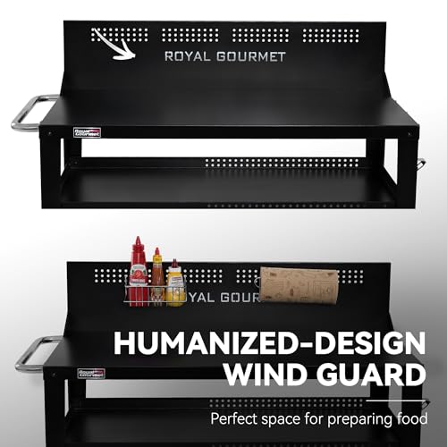 PC4401B 3 Tier Dining Cart with Wind Guard (PC4401B)