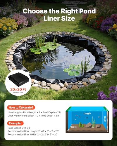 20 x 20 ft Pond Liner (20 x 20 ft)