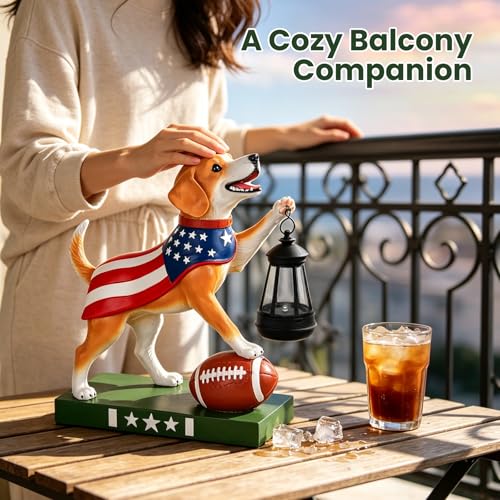 Solar Dog Garden Statues with Clearance Lights (Dog)