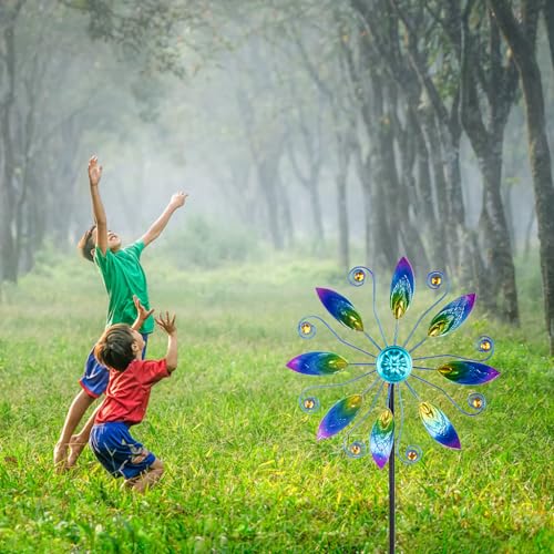 11”Metal Wind Spinners Outdoor (A-2-peacock)