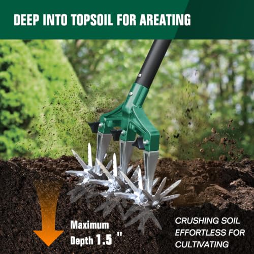 Rotary Cultivator Garden Tool for Gardening and Lawn