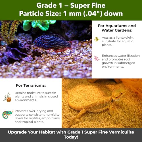 Organic Superfine Vermiculite for Indoor Gardening Plants and Mushrooms (960 Ounce)