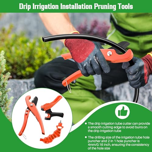 Drip Irrigation Hole Punch Tool (Orange)